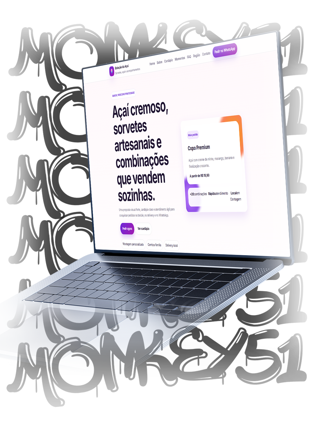 Exemplo de site para negócios locais
